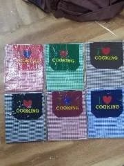 School Check Embroidered Kitchen Apron